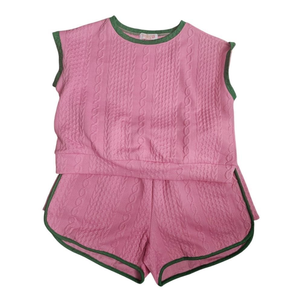 Tribe Love 21 Pink/Green Retro Short Set - Size Xl